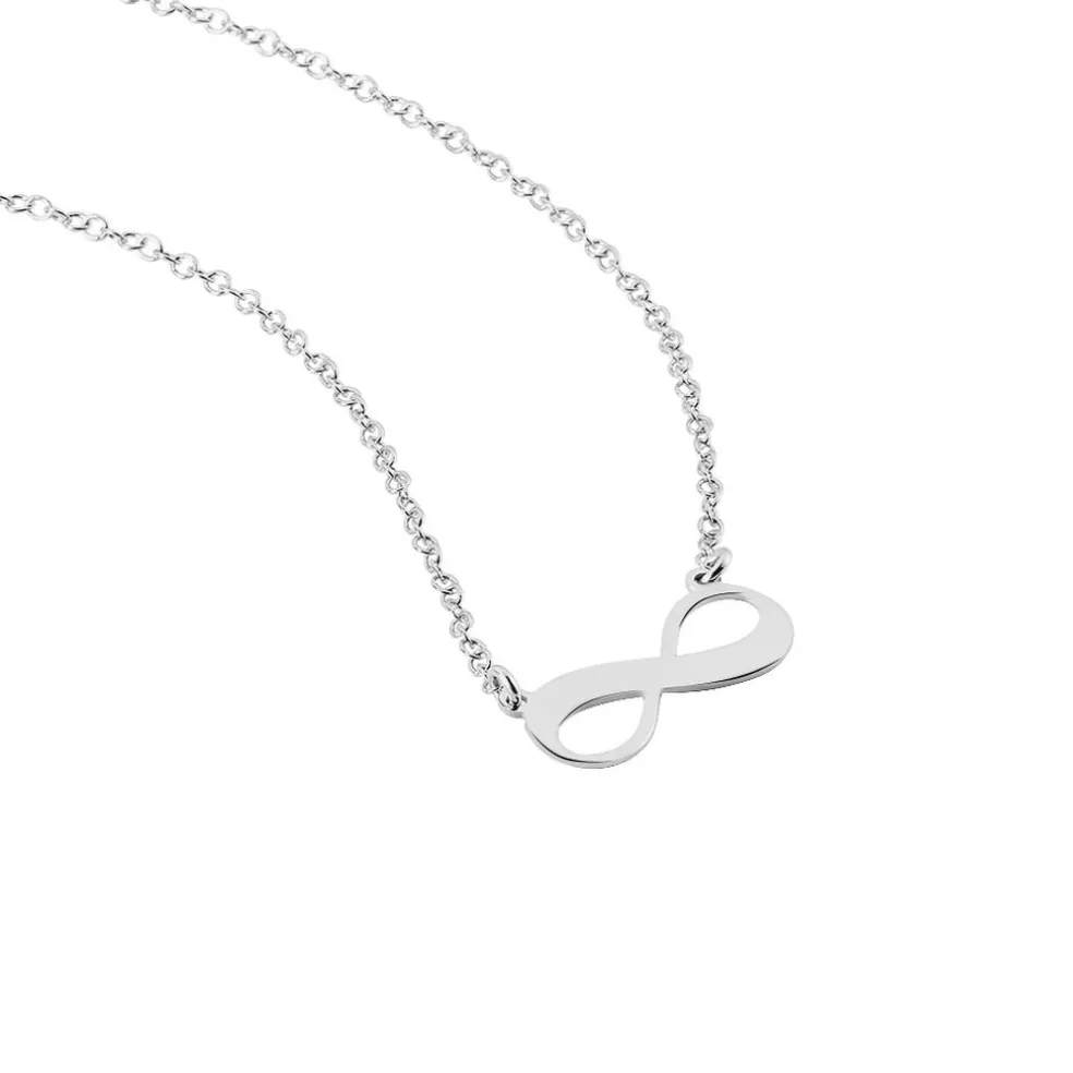Collier Abelae Argent Blanc