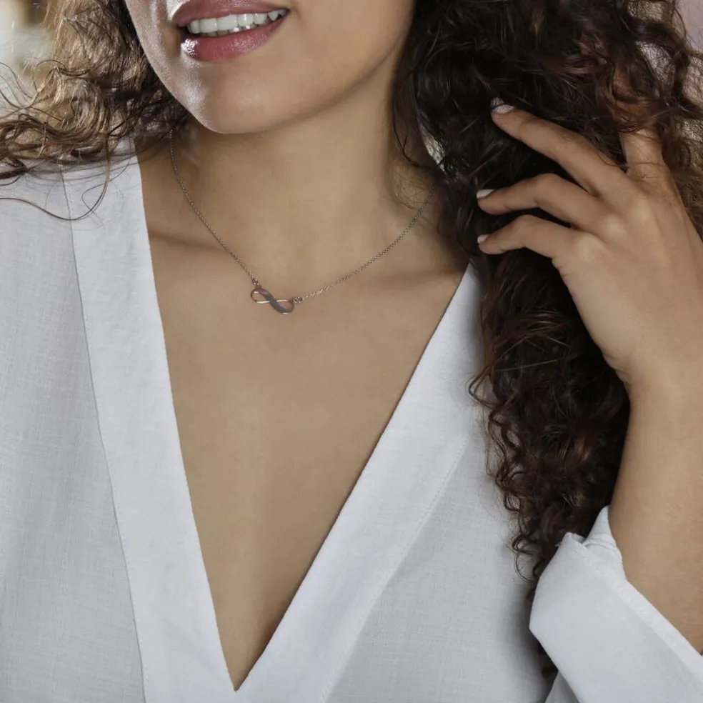 Collier Abelae Argent Blanc