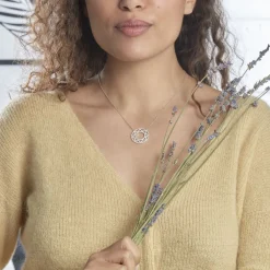 Collier Abia Argent Blanc Oxyde De Zirconium