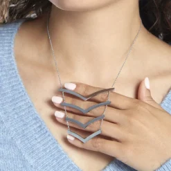 Collier Abid Acier Blanc