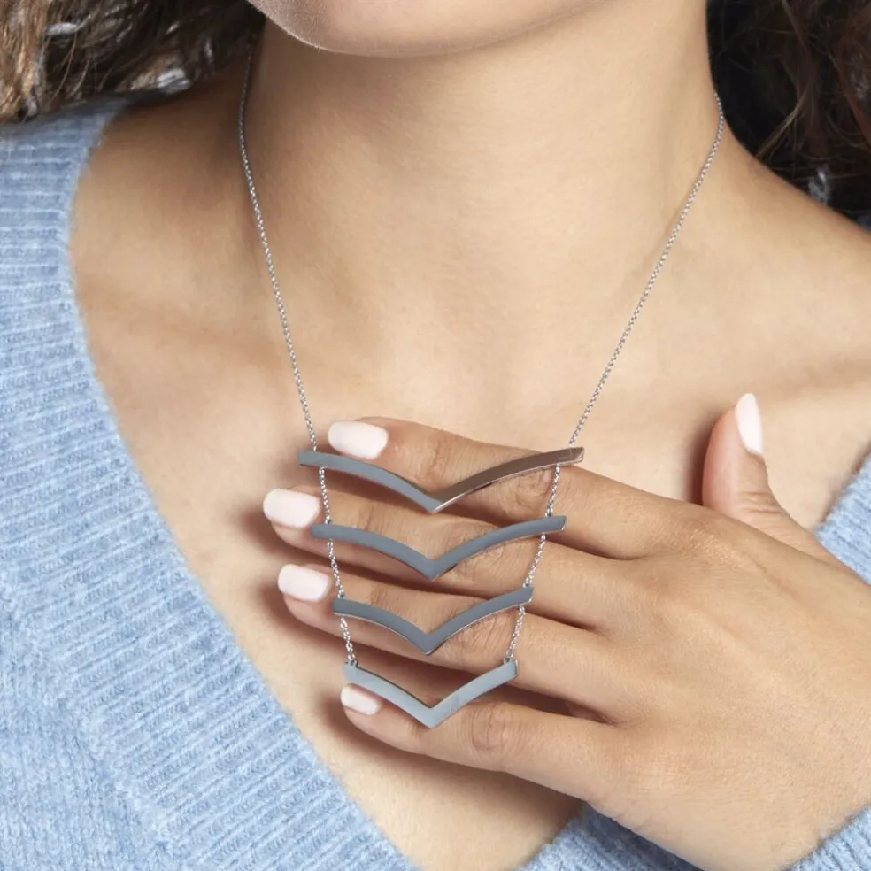 Collier Abid Acier Blanc