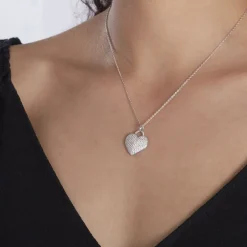 Collier Achilles Argent Blanc Oxyde De Zirconium