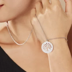 Collier Acier Blanc Ganet