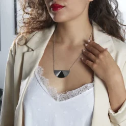 Collier Acier Blanc Sunshine