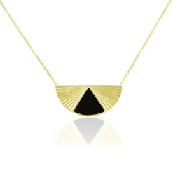 Collier Acier Dore Sunshine