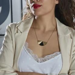 Collier Acier Dore Sunshine