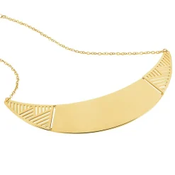 Collier Acier Jaune