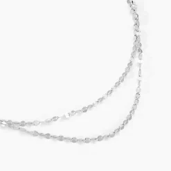 Collier Adelaide Argent Blanc