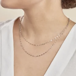 Collier Adelaide Argent Blanc