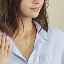 Collier Ademar Or Jaune Oxyde De Zirconium