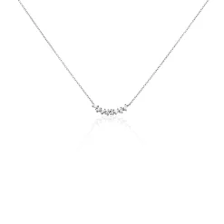 Collier Adonia Argent Blanc Oxyde De Zirconium
