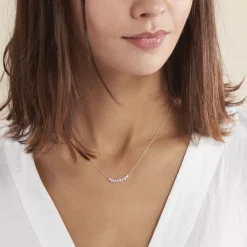 Collier Adonia Argent Blanc Oxyde De Zirconium