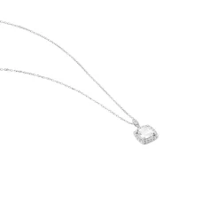 Collier Adrienne Or Blanc Oxyde De Zirconium