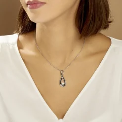 Collier Aelys Acier Blanc