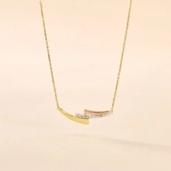 Collier Ainhoa Or Tricolore Diamant