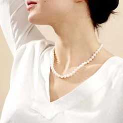 Collier Akoya Or Jaune Perle De Culture D'akoya