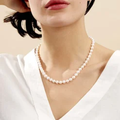 Collier Akoya Or Jaune Perle De Culture D'akoya