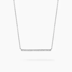 Collier Alayna Or Blanc Diamant