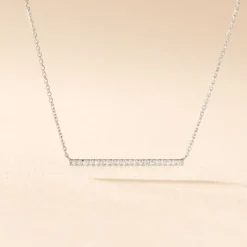 Collier Alayna Or Blanc Diamant