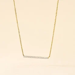 Collier Alayna Or Jaune Diamant