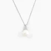 Collier Albine Argent Blanc Perle De Culture Et Oxyde De Zirconium