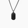 Collier Alessio Acier Noir