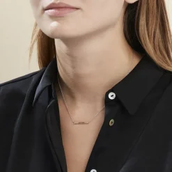 Collier Alexander Argent Blanc Oxyde De Zirconium