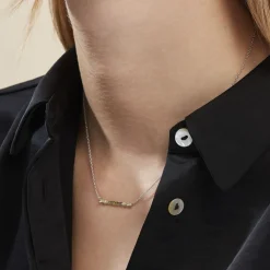 Collier Alexander Argent Blanc Oxyde De Zirconium