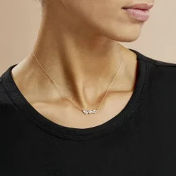 Collier Alexine Or Jaune Oxyde De Zirconium