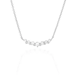 Collier Aliah Argent Blanc Oxyde De Zirconium