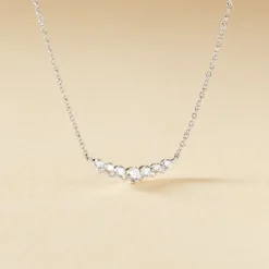 Collier Aliah Argent Blanc Oxyde De Zirconium