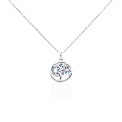Collier Alive Argent Blanc Oxyde De Zirconium
