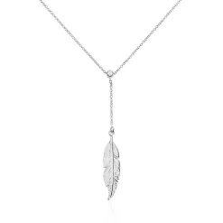 Collier Aliza Argent Blanc