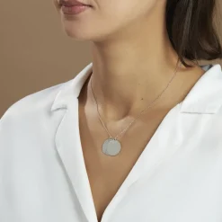 Collier Almira Argent Blanc