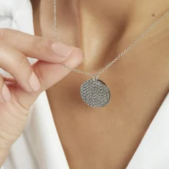 Collier Almira Argent Blanc