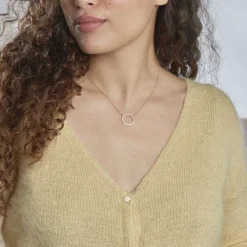 Collier Alysone Argent Rose Oxyde De Zirconium