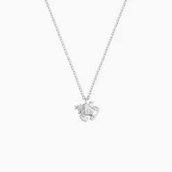 Collier Amalthee Argent Blanc Oxyde De Zirconium