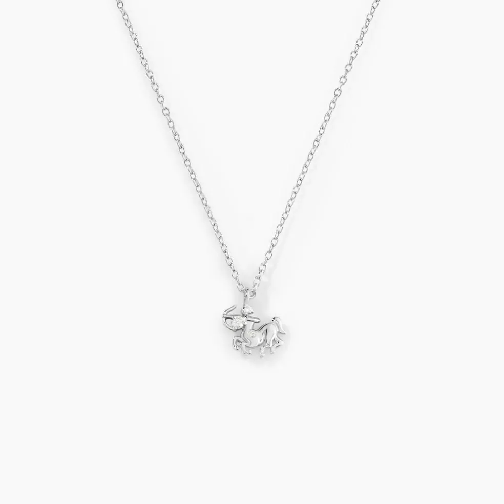 Collier Amalthee Argent Blanc Oxyde De Zirconium