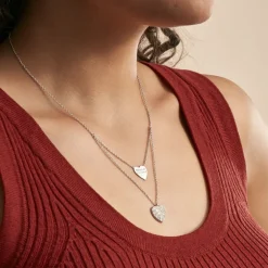 Collier Amarita Argent Blanc Oxyde De Zirconium