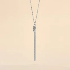 Collier Amaryllis Argent Blanc