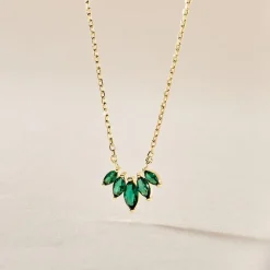 Collier Amazonia Plaqué Or Jaune Oxyde De Zirconium