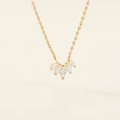 Collier Amazonia Plaqué Or Jaune Oxyde De Zirconium