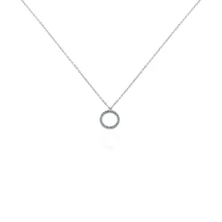 Collier Ambroisie Argent Blanc Oxyde De Zirconium