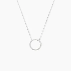 Collier Amene Or Blanc Diamant