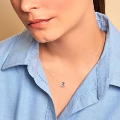 Collier Amiliana Argent Blanc Oxyde De Zirconium