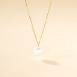 Collier Ammiel Or Jaune Perle De Culture