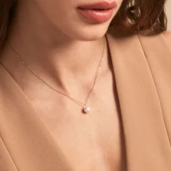 Collier Ammiel Or Jaune Perle De Culture