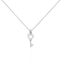 Collier Amy Argent Blanc Oxyde De Zirconium
