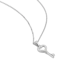 Collier Amy Argent Blanc Oxyde De Zirconium