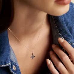 Collier Anabele Or Rose Topaze Oxyde